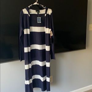 Extra long hooded cardigan